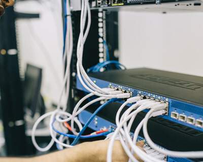 wires in the back of a router